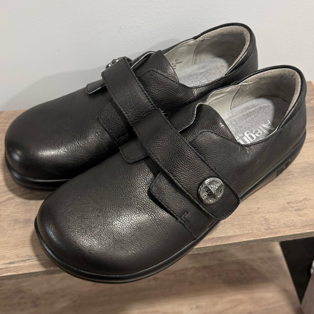 Womens Sz 41 Alegria Joleen Leather Slip Resistant Shoes - Picture 2 of 13